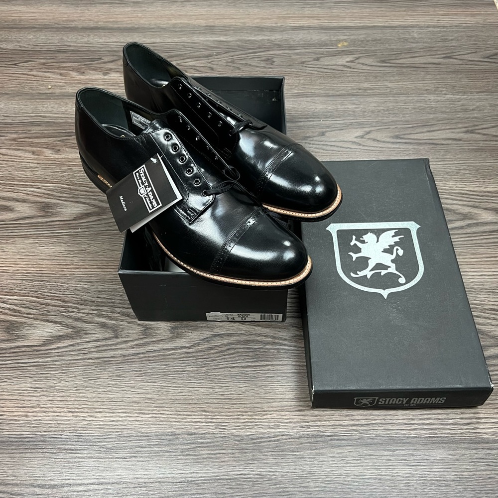 Stacy Adams Black Oxford Shoes